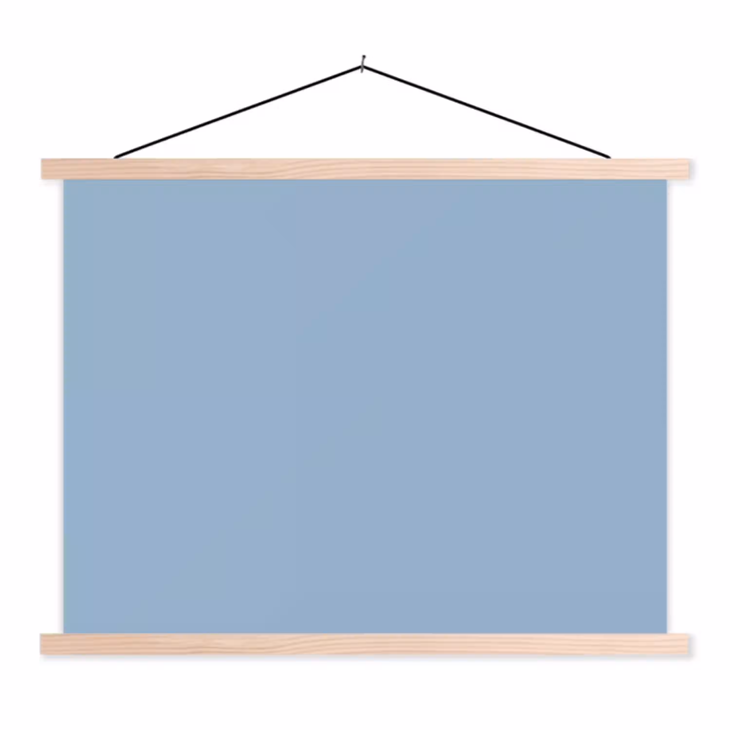 Dusty - Denim - Blauw textielposter latten blank klein 122 -3d