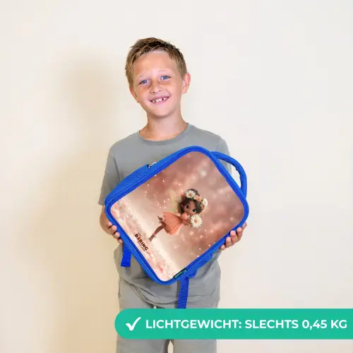 Fee met madeliefjes Kinderrugzak - Blauw middel -sfeer1_NL