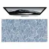 Abstract - Blauw - Bladeren Muismat XXL klein -zzz3d