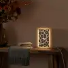 Luipaardprint - Bruin - Courage - Sierlijk Light Box met kabel (Tafellamp) klein -sfeer4