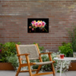Orchidee - Graffiti - Kleurrijk - Bloemen - Abstract Tuinposter op houten frame 2 cm dik klein -sfeer3
