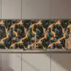 Oranje - Bliksem - Wolken keuken achterwand 2 middel 871 zz_3dshopping