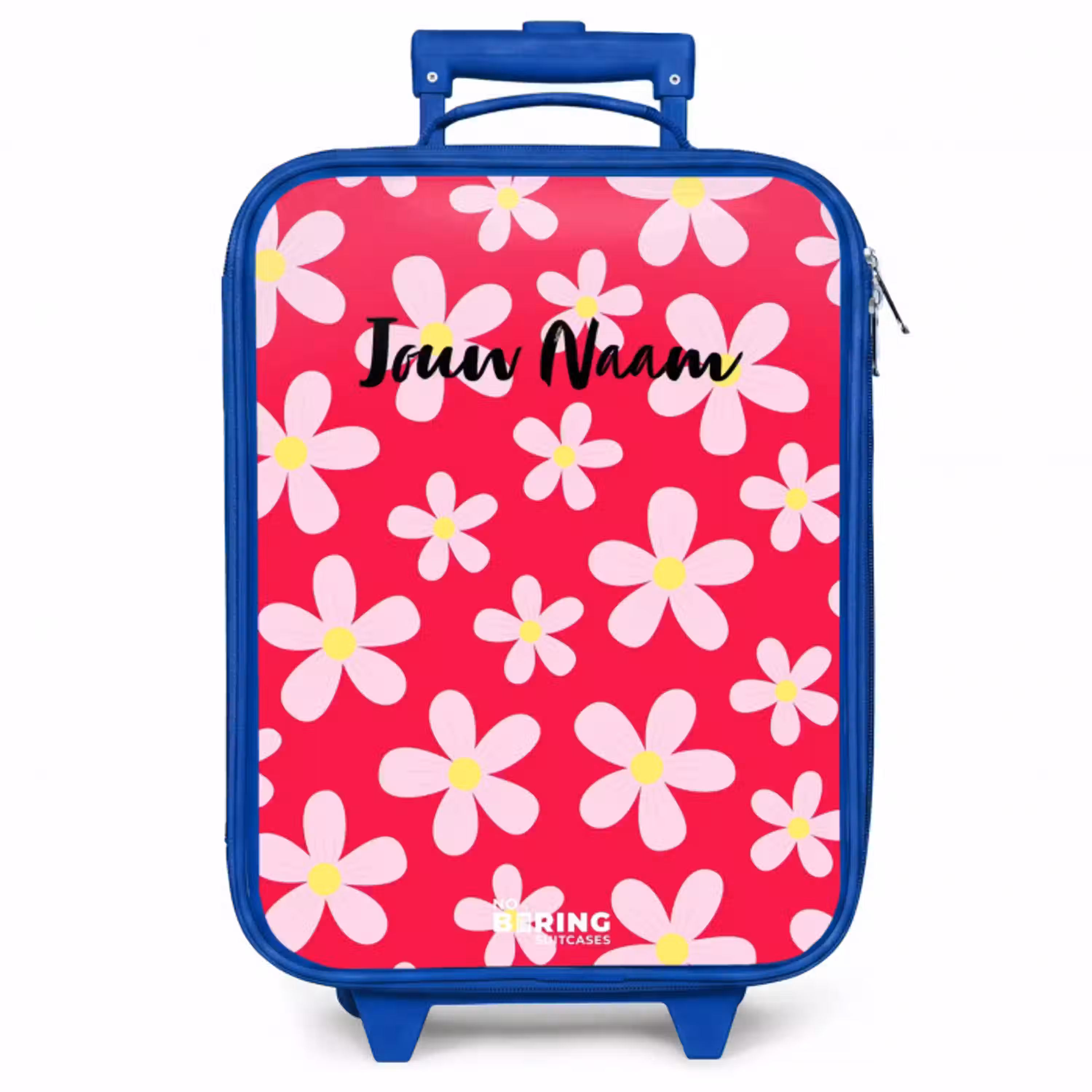 Madeliefjesmania hotpink Kinderkoffer - Blauw klein -zzz_website3d