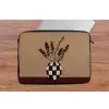 Minimalistisch - Vaas - Bloemen - Bruin laptophoes neopreen klein -tafel