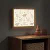 Dino - Patroon - Pastel Light Box met batterij (Wandlamp kind) middel -sfeer5_kind