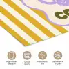 More coffee - Geel - Paars - Strepen - Mok poster papier klein -closeup_NL