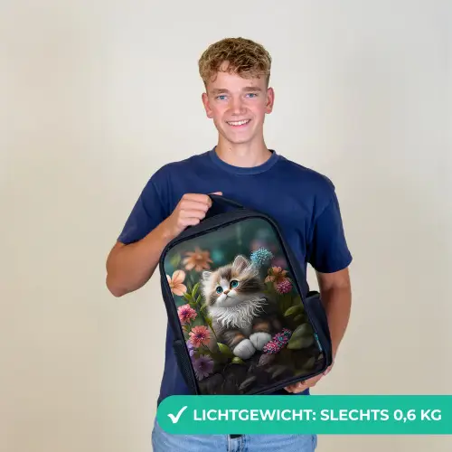 Snoezige Sjakie Rugzak - Zwart middel -sfeer7_NL