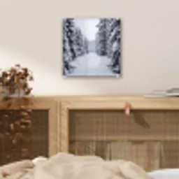 Bos - Winter - Sneeuw - Pad - Natuur plexiglas 5mm klein -sfeer4