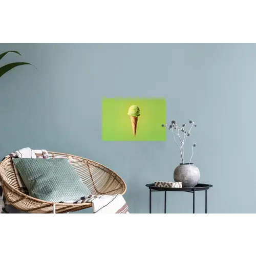 Hoorntje - Schepijs - Groen Muursticker klein -plant