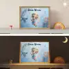 Fee - Bloemen - Sprookje - Blauw Light Box met batterij (Wandlamp kind) middel -sfeer3_kind