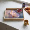 Vlinder - Vleugels - Pastel - Glinstering Dienblad Rechthoek middel -sfeer2