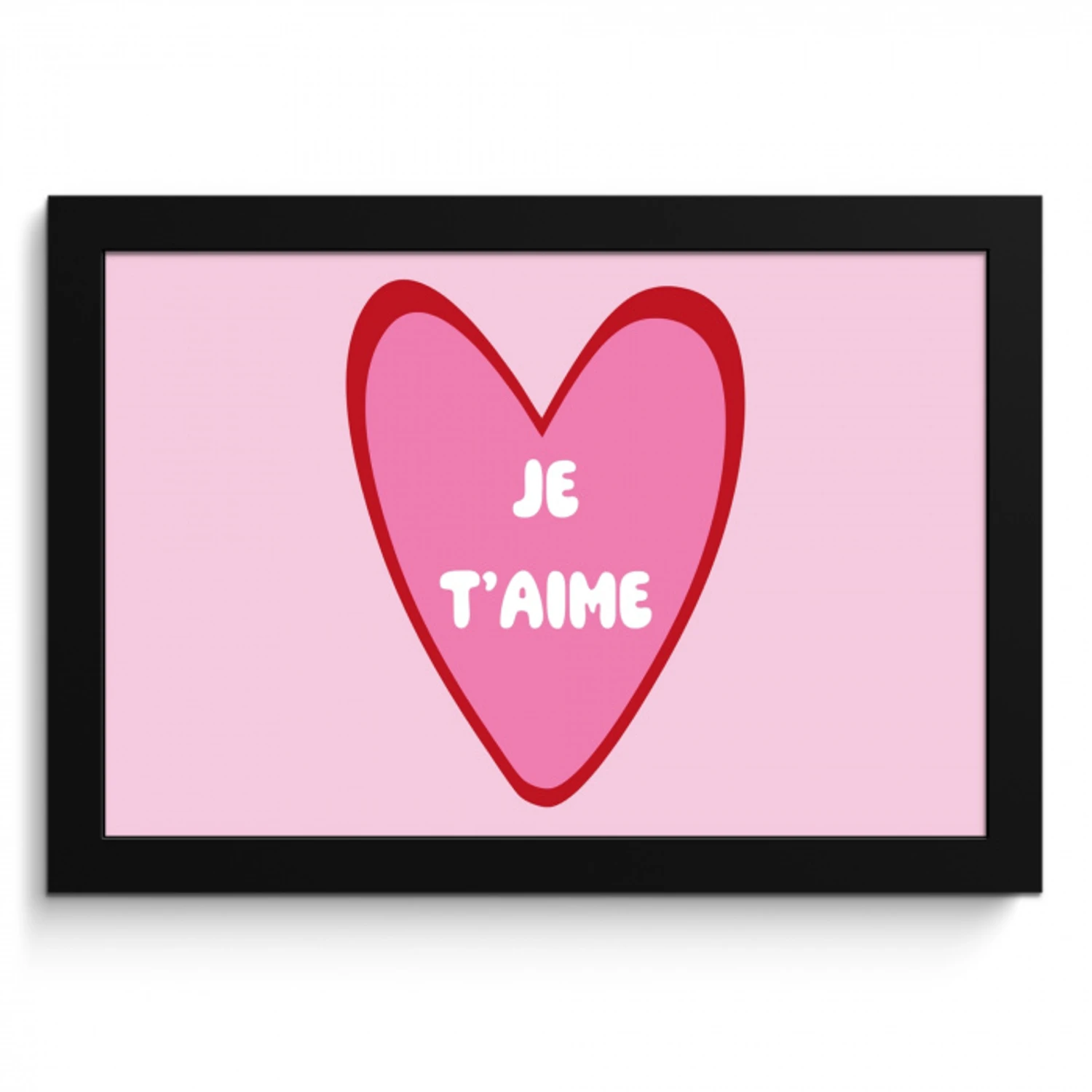 Hart - Frans - Valentijn - Roze KitchenYeah - Keuken - Fotolijst klein -3d