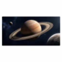 Planeten - Saturnus - Ruimte Muismat XXL klein -3d_leeg