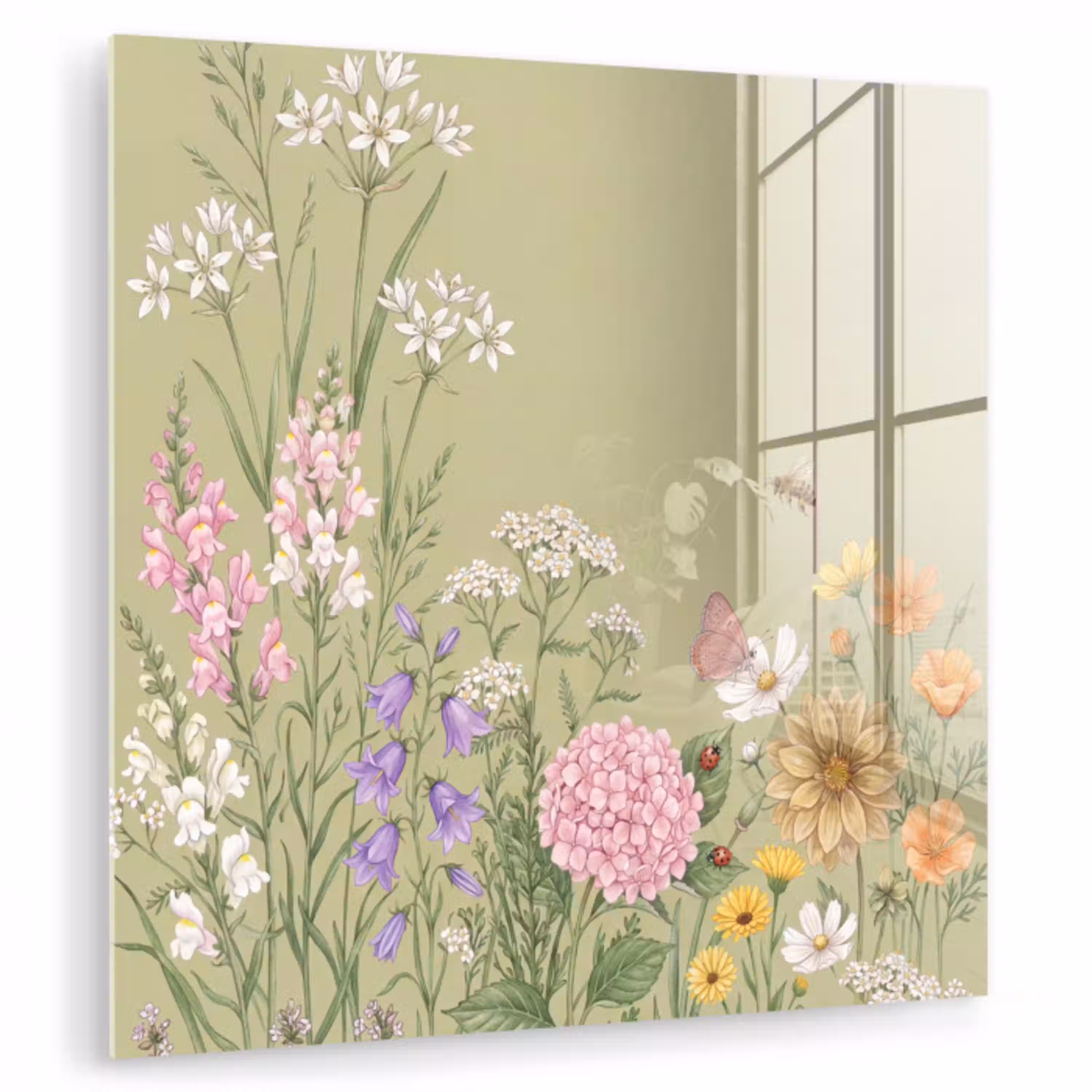 Botanisch - Bloemen - Kleurrijk plexiglas 5mm klein -zzzproduct_nieuw