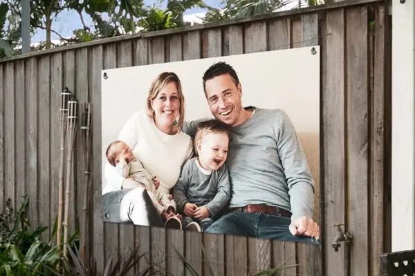 Tuinposter met gezin