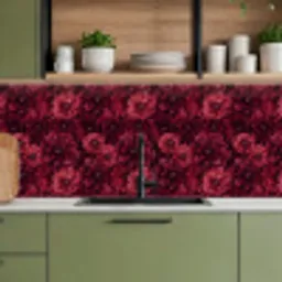 Dahlias - Bloemen - Rood keuken achterwand 2 middel 871 -sfeer3