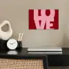 Love - Rood - Blokletters poster papier klein -sfeer1