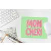 Mon cheri - Groen - Roze muismat rubber klein -witbureau