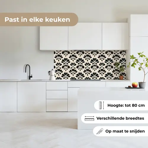 Abstract - Patroon - Zwart keuken achterwand 2 middel 871 -sfeer4_NL