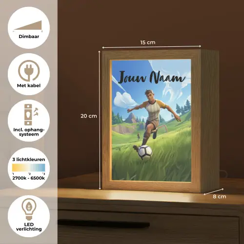 Voetbal - Jongen - Goal - Voetbaltenue Light Box met kabel (Kinderlampje) klein -USP_NL