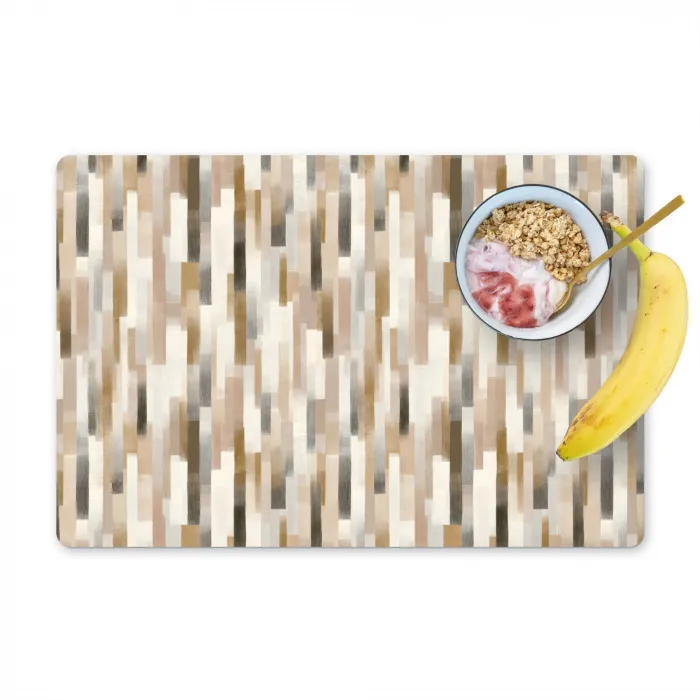 Abstract - Patroon - Kwaststreken Placemat vinyl groot 368 -zzzproduct_Kitchenyeah-website