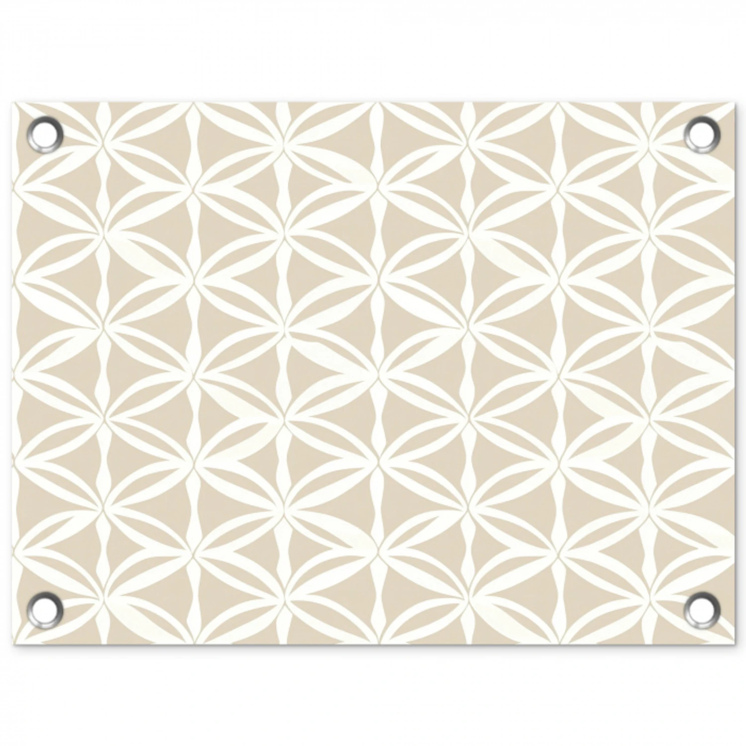 Motief - Modern - Beige tuinposter los doek klein 239 -3d