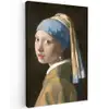 Meisje met de Parel - Schilderij van Johannes Vermeer canvas 2cm klein -z3d