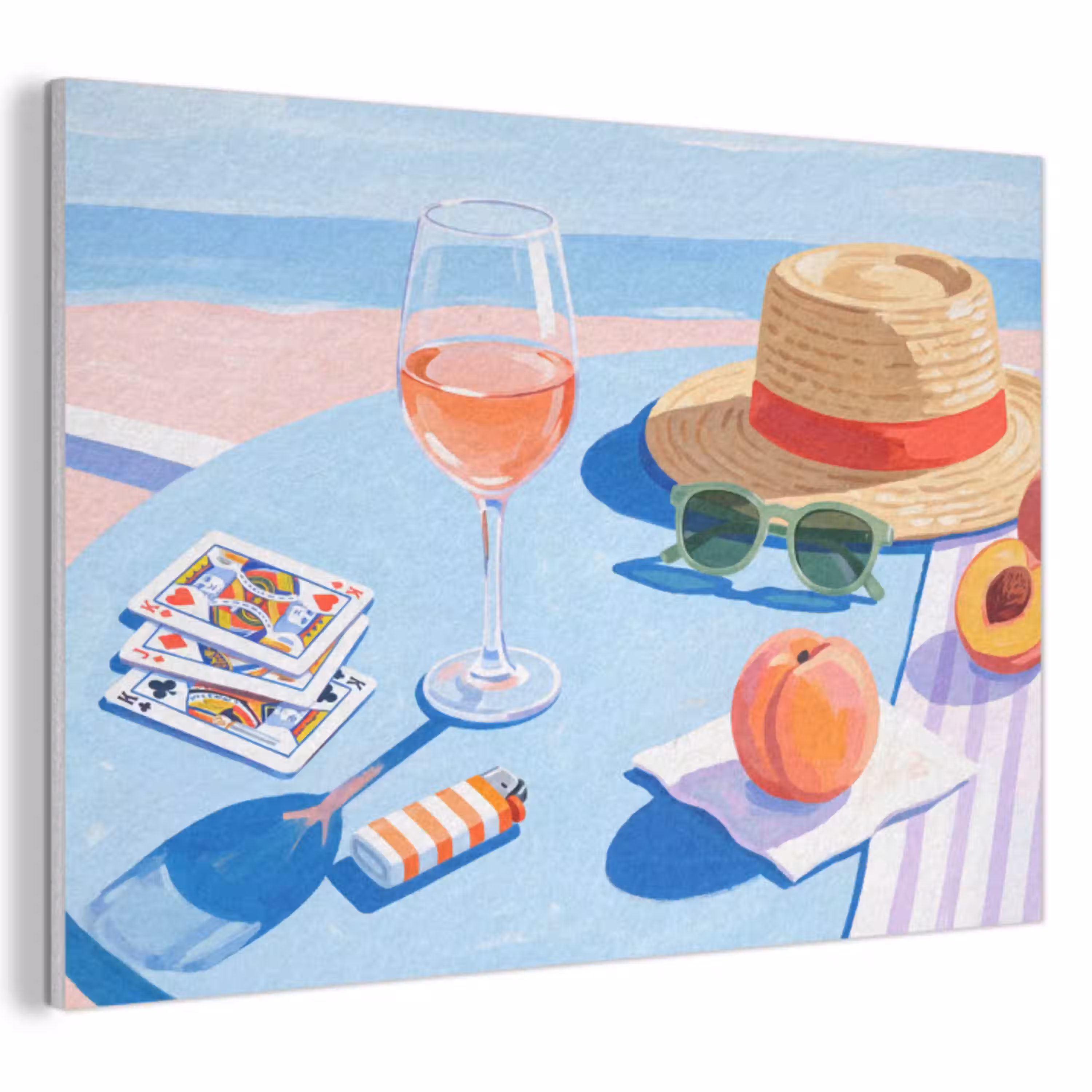 Strand - Picknick - Zomer PET vilt klein -3d
