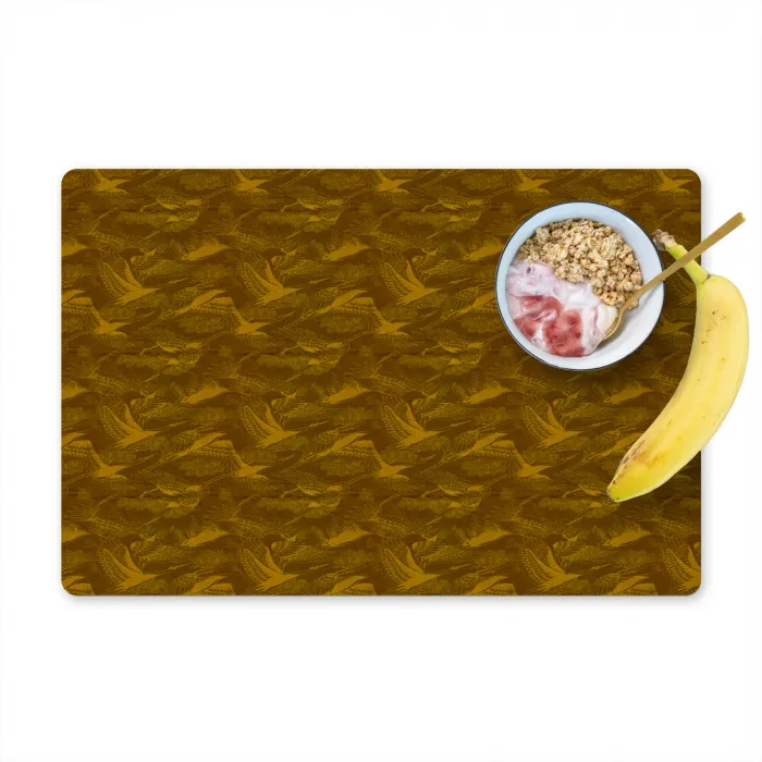 Goud - Vogels - Patroon Placemat vinyl groot 368 -zzzproduct_Kitchenyeah-website