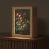 Bloemen - Vaas - Kleurrijk Light Box met kabel (Tafellamp) klein -z3d_website