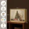 Kerstboom - Versierd - Kleurrijk Light Box met batterij (Wandlamp) middel -USP_websiteoverzichtNL