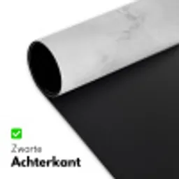 Marmer - Steen - Wit - Grijs - Marmerlook Muismat XXL klein -sfeer2