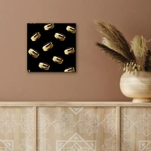 Macarons - Patroon - Goud - Zwart aluminium wit klein -sfeer4