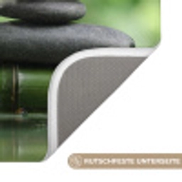 Zen - Stenen - Groen - Natuur - Bamboe Badmat klein -USP_AntislipDE