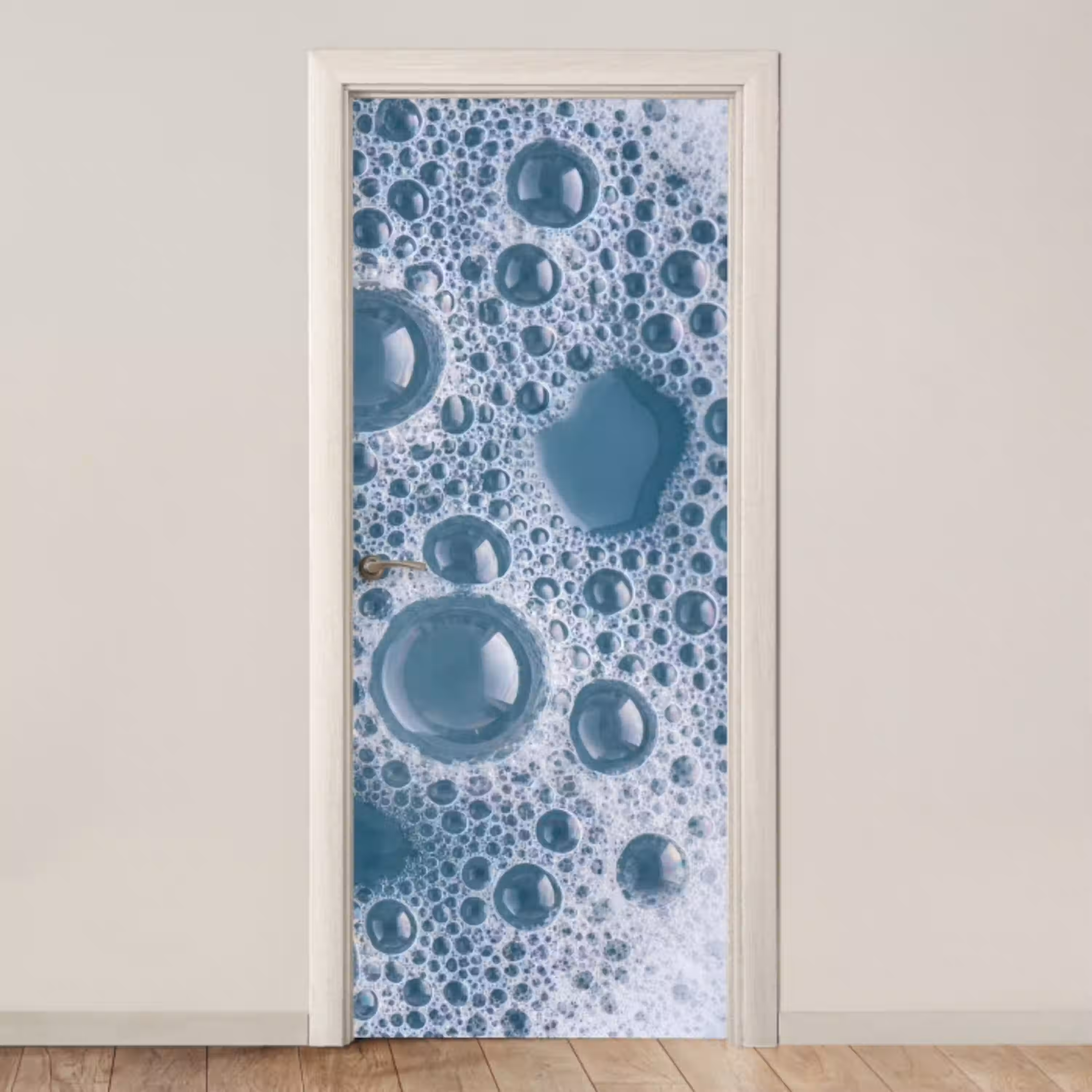 Schuim - Water - Textuur deurposter klein -3d_beige