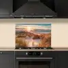 Duin - Planten - Zonsondergang - Strand - Zee keuken achterwand spatscherm klein -sfeer1
