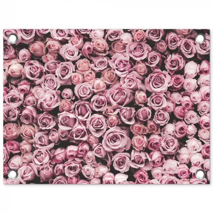 Bloemen - Rozen - Natuur - Roze - Botanisch tuinposter los doek klein -3d