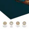 Vrouw - Vlinder - Bril - Blauw - Modern - Portret poster papier klein -closeup_NL