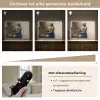 Het melkmeisje - Kunst - Oude meesters - Vermeer Light Box met batterij (Wandlamp) middel -USP_dimbaarNL