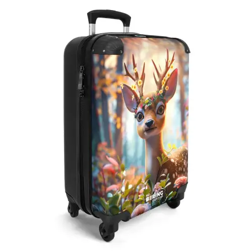 Bo bloemengewei Koffer - NBS - Handbagage middel -productfoto_3d