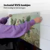 Tropisch bladerdek - Vlinders - groen - Bruin Inductie beschemer met haakjes middel -ky-ophangen-nl