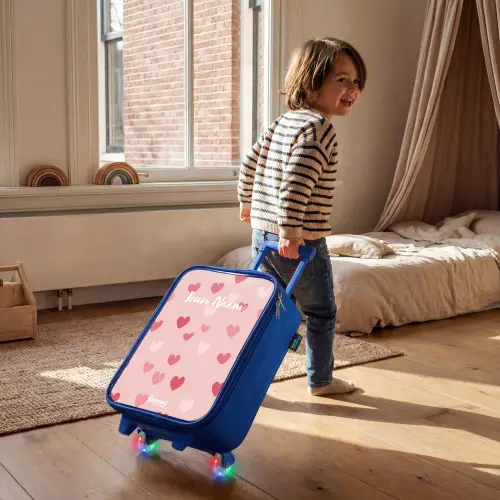 Hartjes Kinderkoffer - Blauw klein -sfeer1