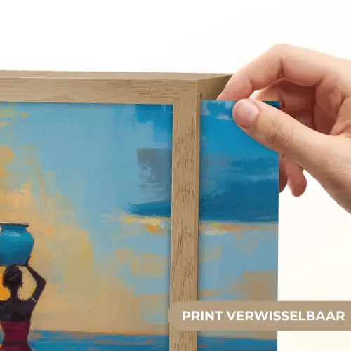 Vrouwen - Strand - Zondsondergang Light Box met batterij (Wandlamp) middel -USP_websiteprintNL
