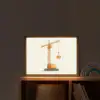 Kraan - Oranje - Scheepscontainer Light Box met batterij (Wandlamp kind) middel -sfeer1_kind