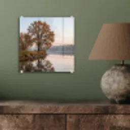 Bomen - Reflectie - Water - Zonsopgang - Serene plexiglas 5mm klein -sfeer3
