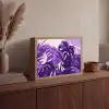 Bladeren - Paars - Tropisch - Abstract Light Box met batterij (Wandlamp) middel -sfeer2