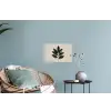 Laurierbladeren - Bloemknoppen - subtiel Muursticker klein -plant