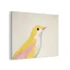 Vogel - Minimalistisch - Geel PET vilt klein -3d
