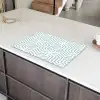 Patroon - Lijn - Design - Groen Inductie beschermer vinyl 3mm klein 276 -sfeer8