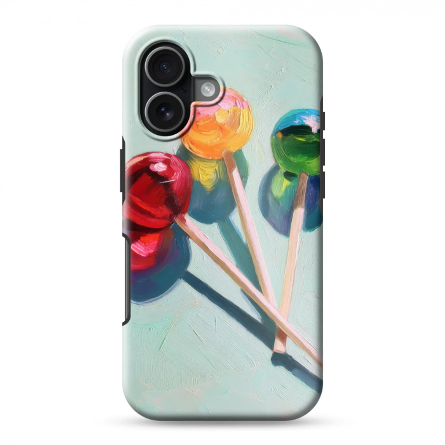 Lollys - Schaduw - Drie - Blauw Toughcase MagSafe Apple iPhone 17 klein -3d